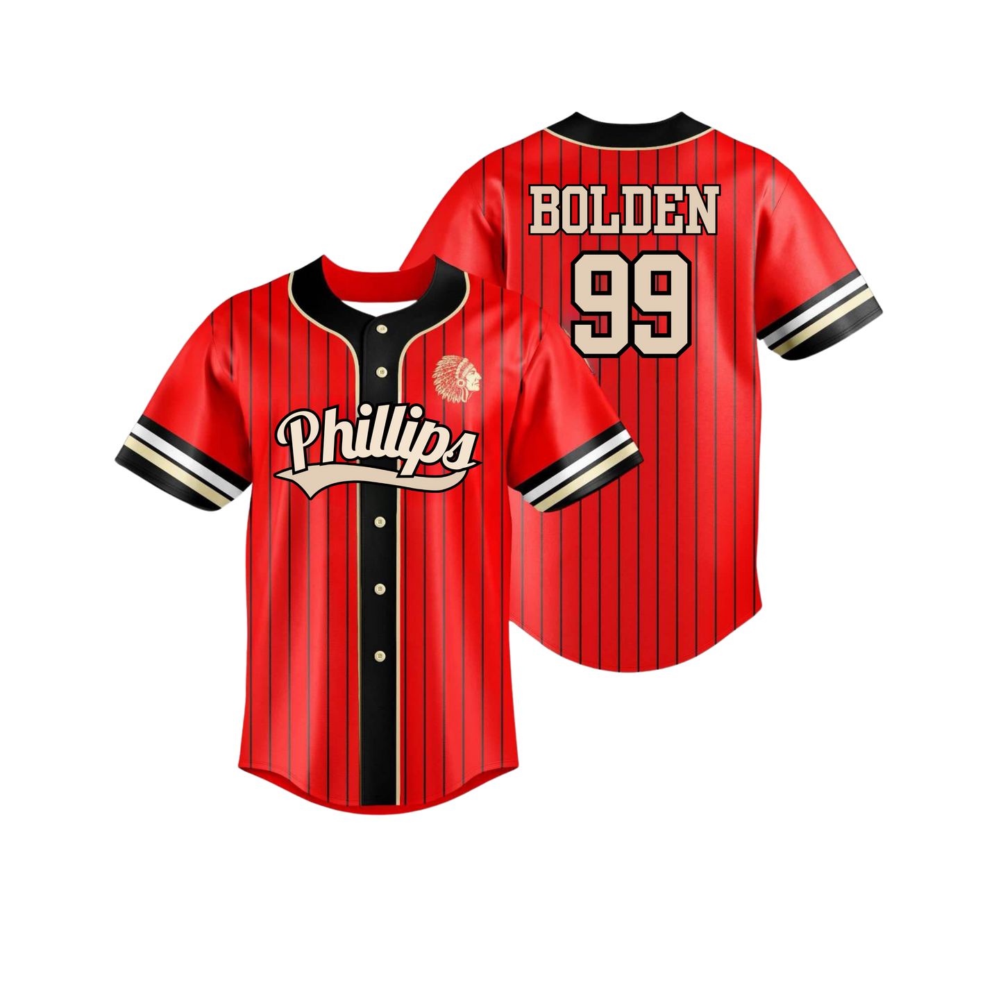 Phillips Raiders Baseball Jersey