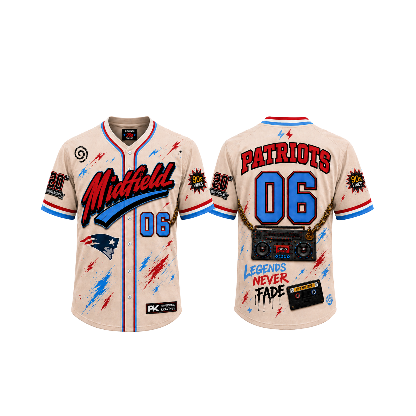 Patriots 2006 Baseball Jersey
