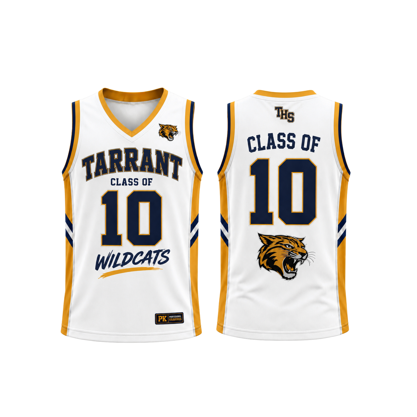 Wildcats White Basketball Jersey