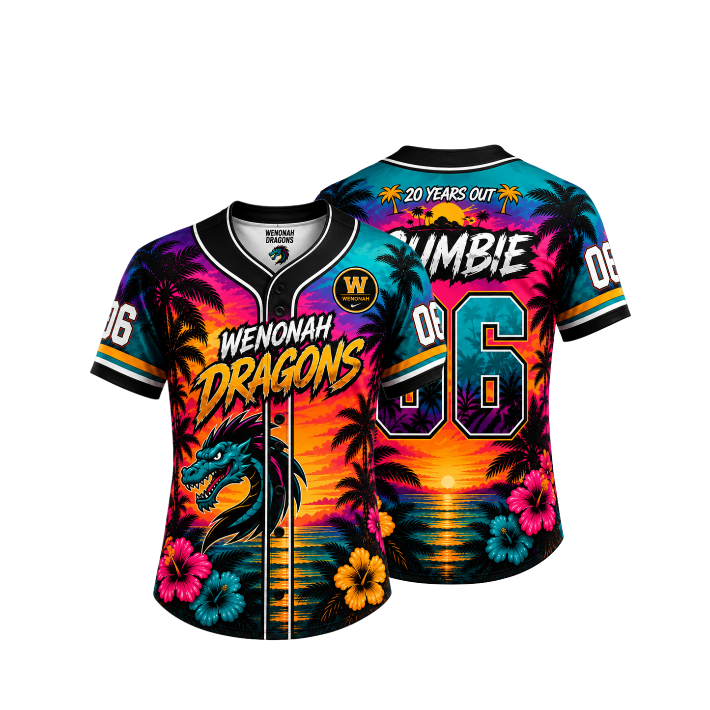 Dragons 20th Baseball Jersey