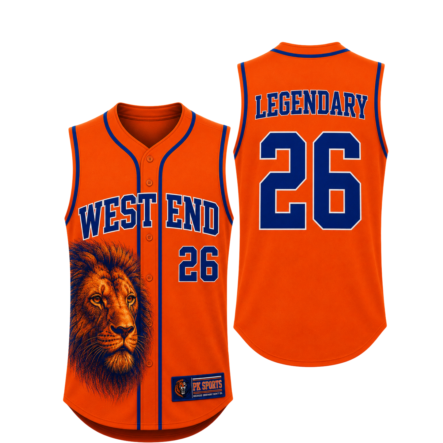 Sleeveless Baseball Jersey