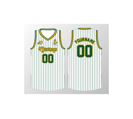 J.O. Mustangs "Stripe" Basketball Jersey