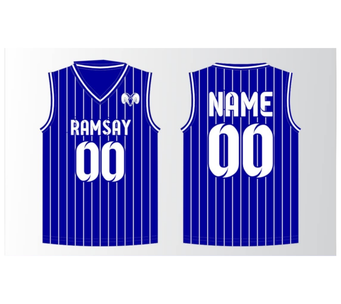 Ramsay “Pinstripe” Basketball Jersey