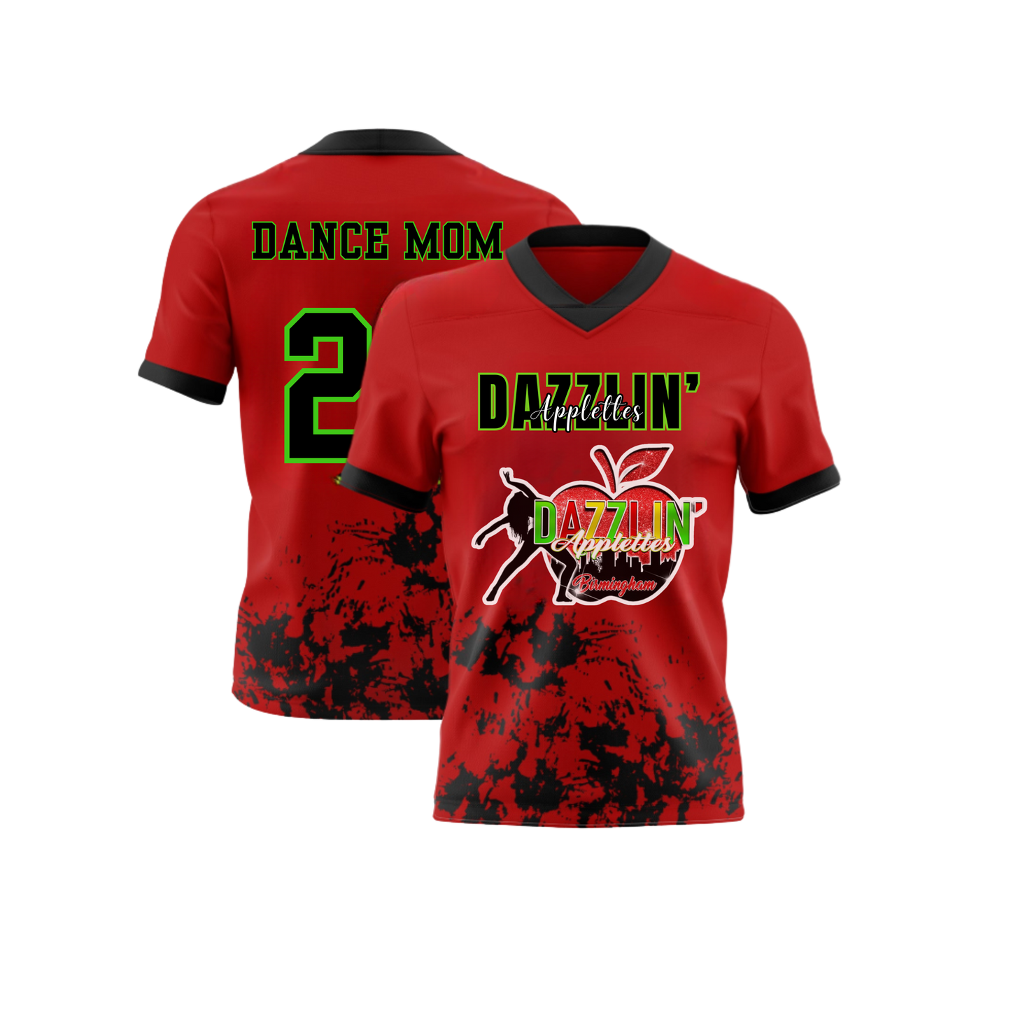 Dazzlin Red Splash Jersey