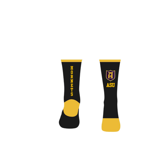 ASU Black Crew Socks