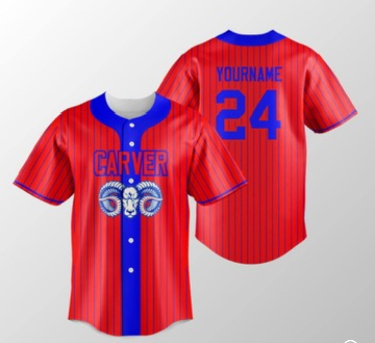Carver Baseball Jersey