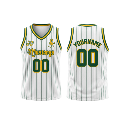 J.O. Mustangs "Stripe" Basketball Jersey