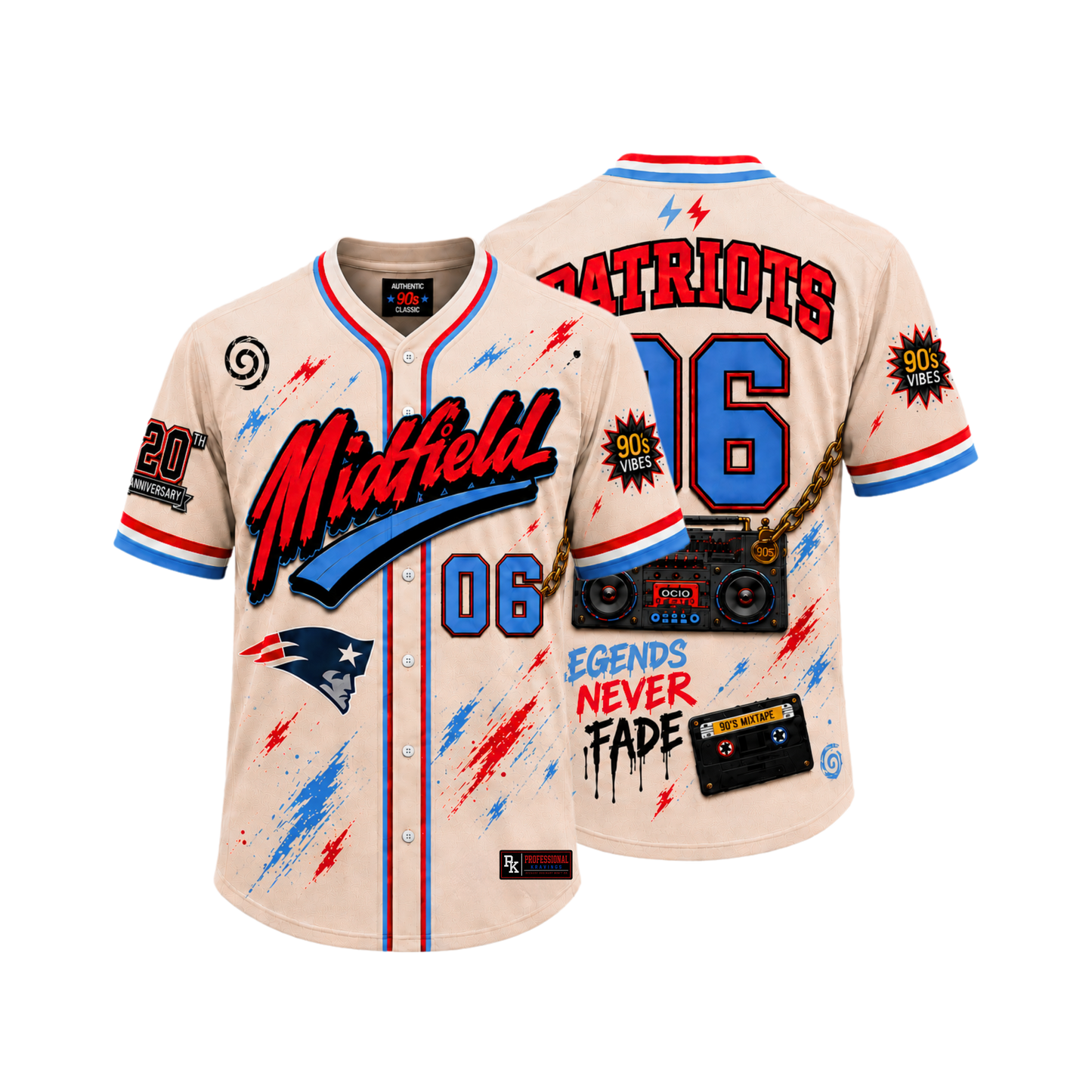Patriots 2006 Baseball Jersey
