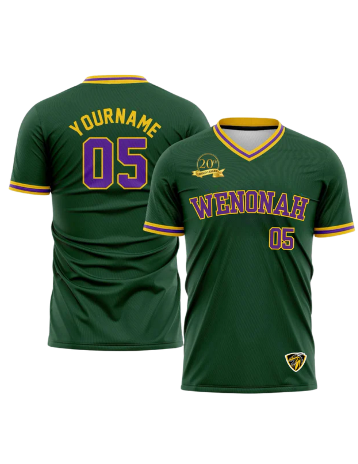 Wenonah 20th Baseball Tee