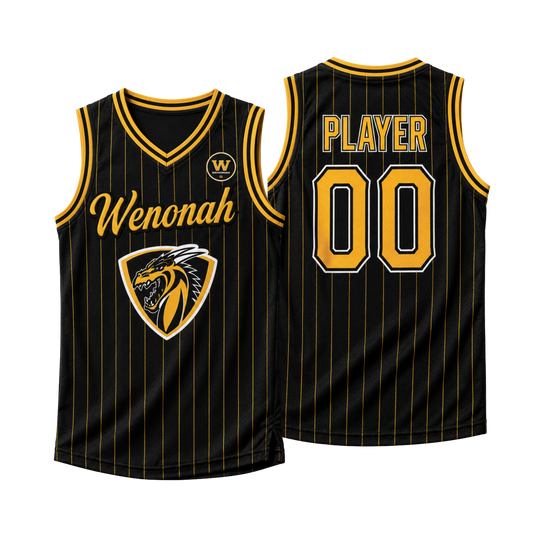 Wenonah Striped Basketball Jersey