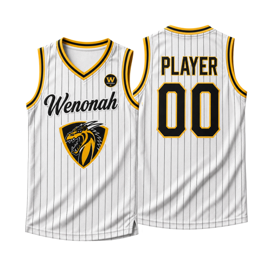 Wenonah Striped Basketball Jersey
