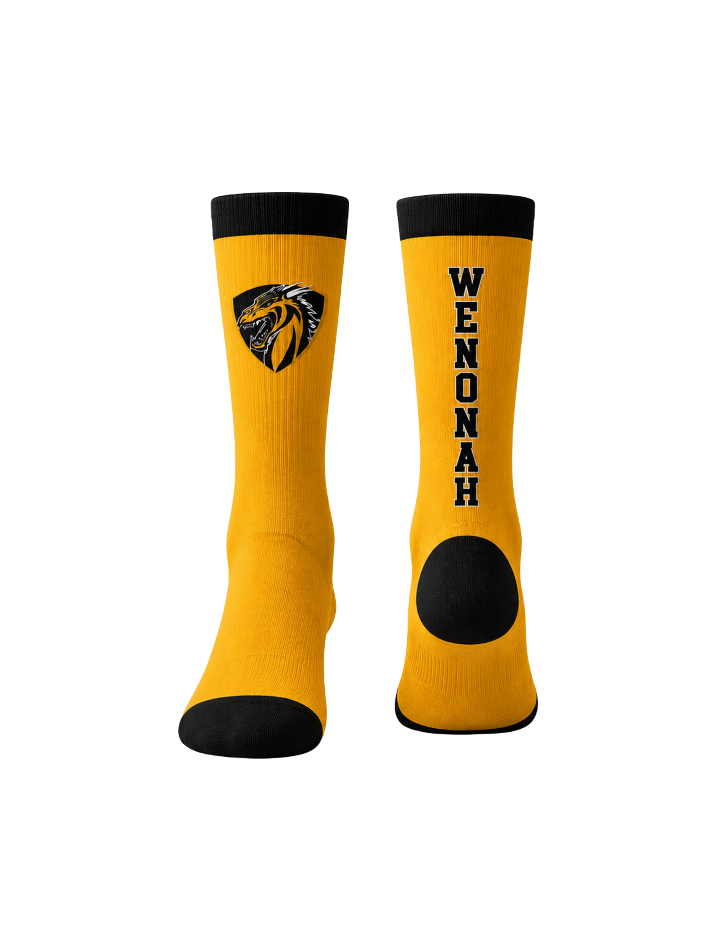 Dragon Crew Socks (White)